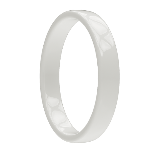 Arctic Pearl white gloss ceramic RINGO payment ring