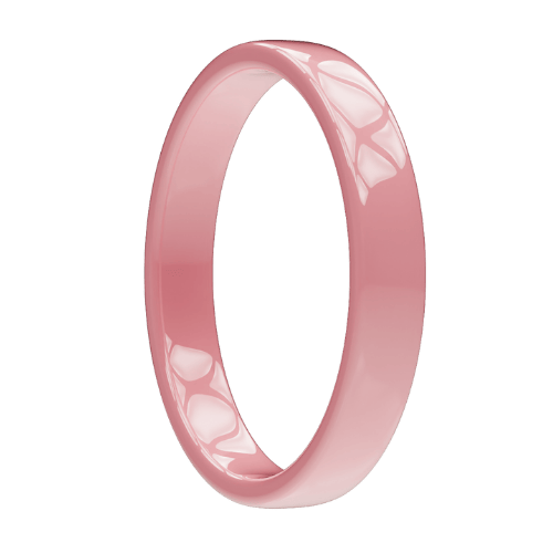 Rose Quartz pink gloss ceramic RINGO payment ring